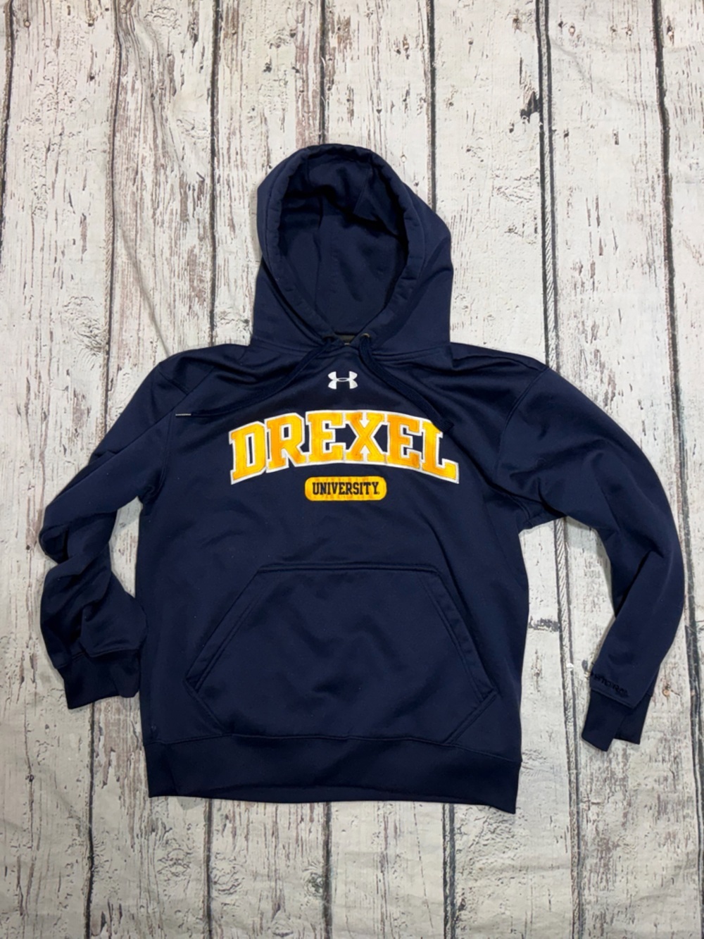 Drexel Dragons NCAA Collegiate Under Armour Blue Hoodie Pullover Sweatshirt